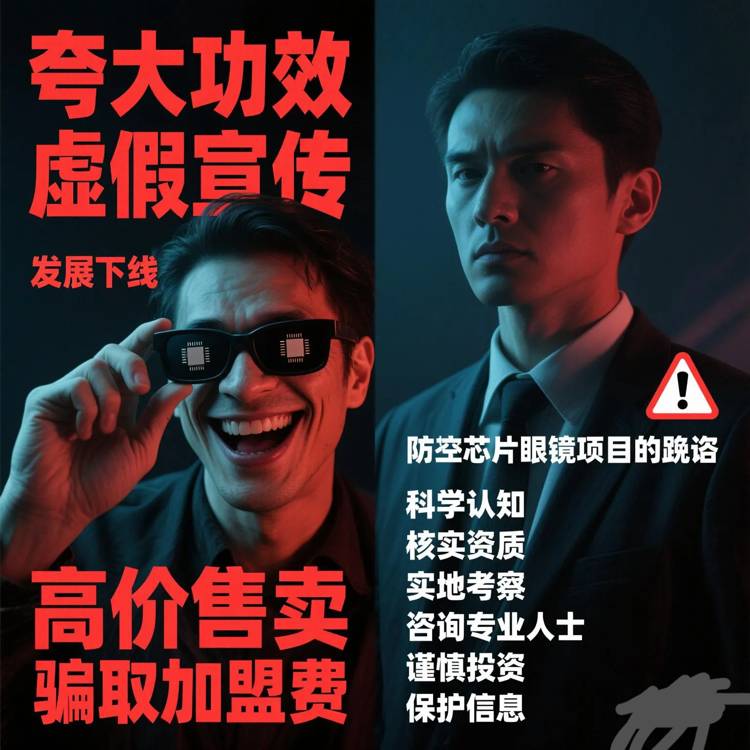 多多留评app：警惕“芯片眼镜”骗局，揭秘高科技背后的虚假宣传与防骗技巧