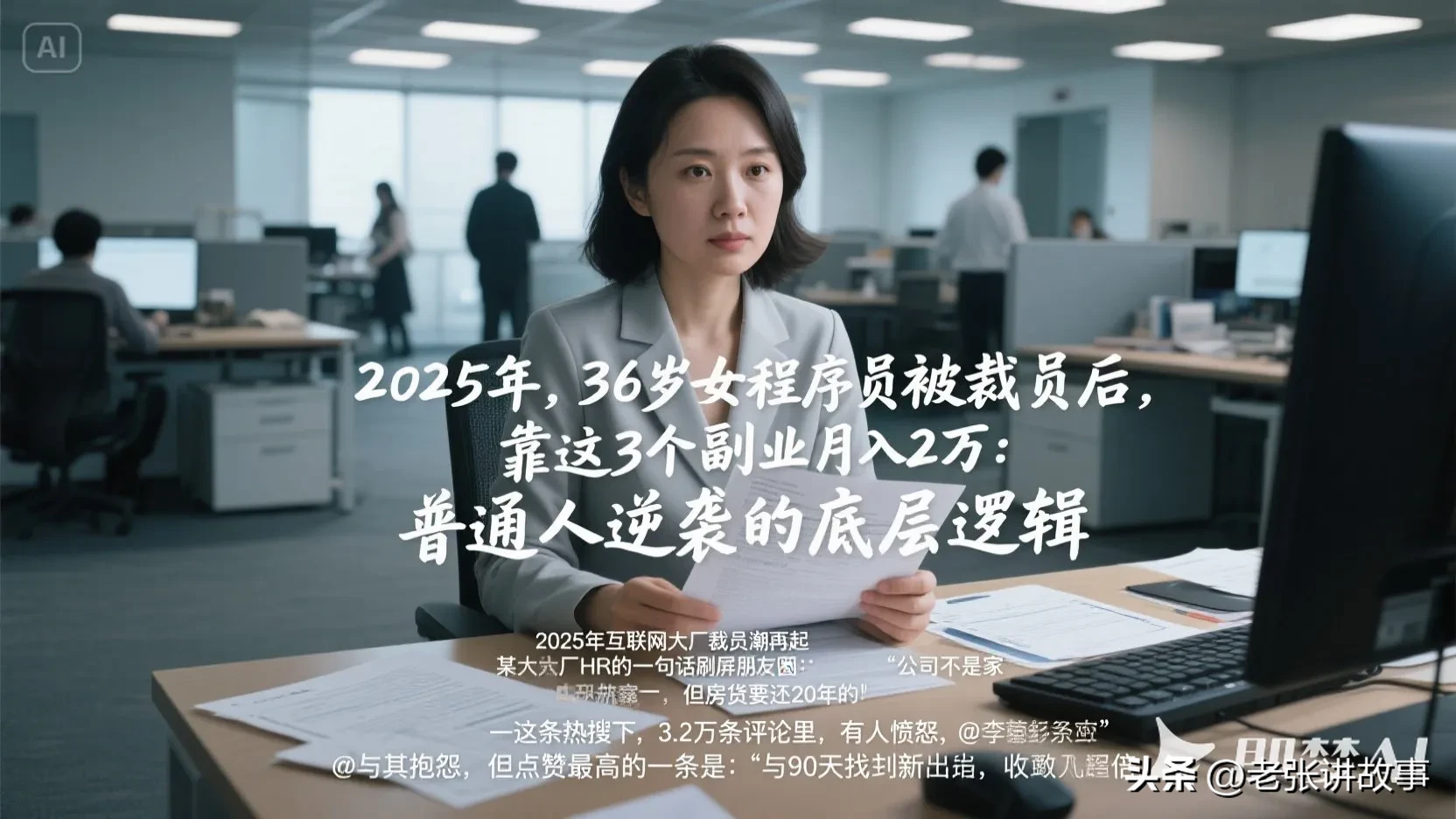 语音助手：裁员后如何逆袭，36岁女程序员靠副业月入2万的成功经验分享