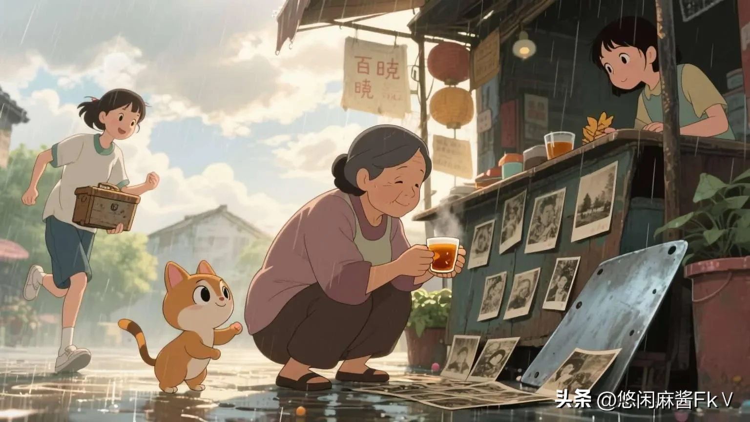 小Q助手下载：百晓摊的奇遇，猫咪助演与老故事重现
