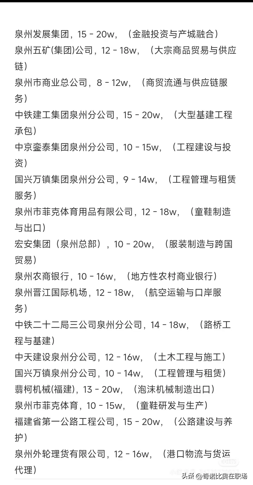小Q助手拼多多：泉州好工作指南，企业薪资和赛道全解析，助你找到理想岗位