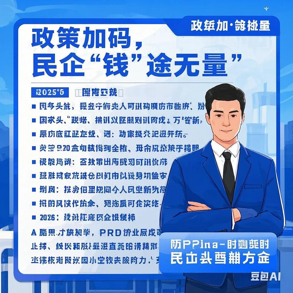 小评评助手小号：2025年民企腾飞，政策扶持、创新驱动与法律保障齐发力